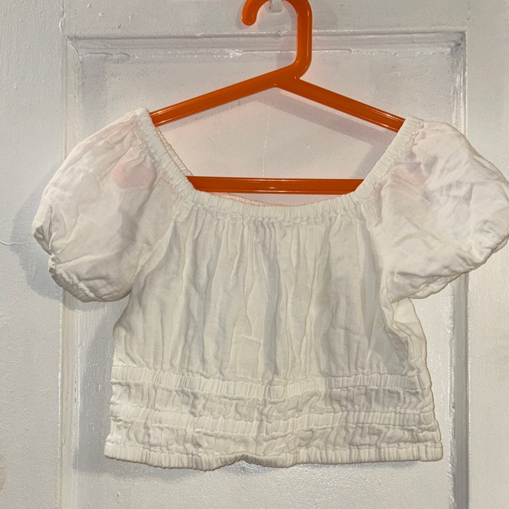 Old Navy White Short Sleeve Kids Top